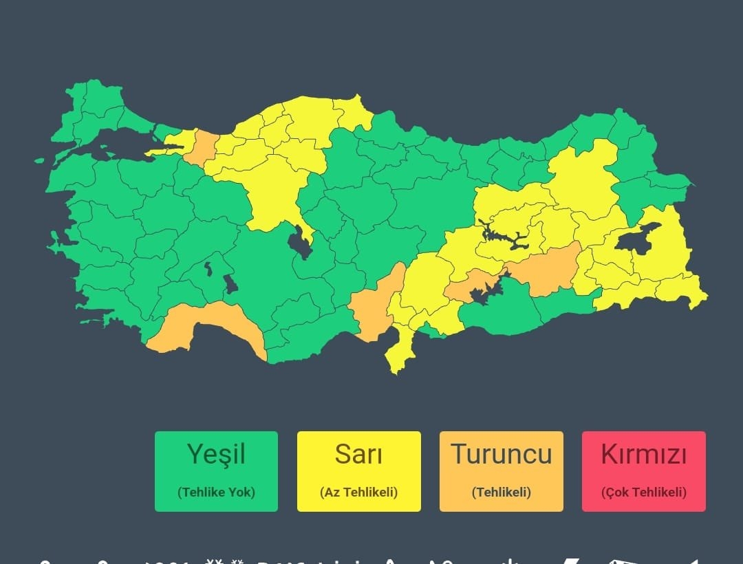 Adıyaman için 'Turuncu Uyarı' yayınlandı