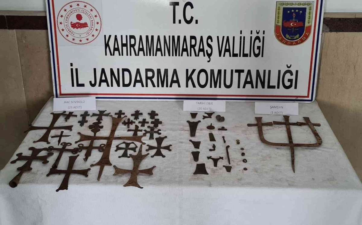 Kahramanmaraş’ta 44 adet tarihi eser ele geçirildi
