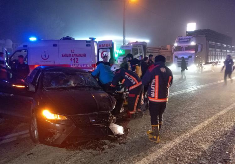 Malatya’da trafik kazası: 1 ölü, 5 yaralı