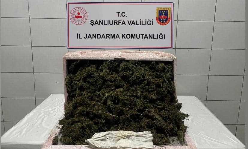 Şanlıurfa'da 35 kilogram esrar ele geçirildi