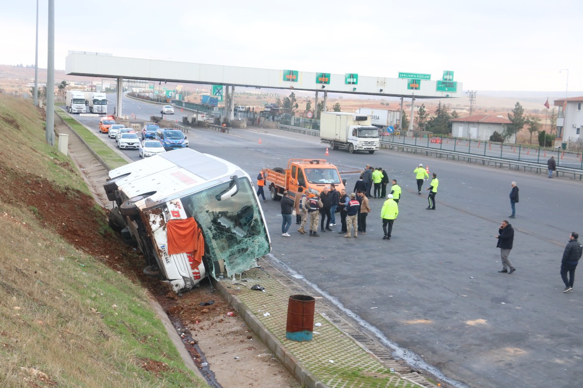 Şanlıurfa’da otobüs ile tır çarpıştı: 10 yaralı
