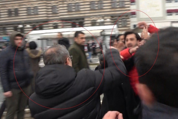 Babacanın Diyarbakır programında gazeteciye saldırı