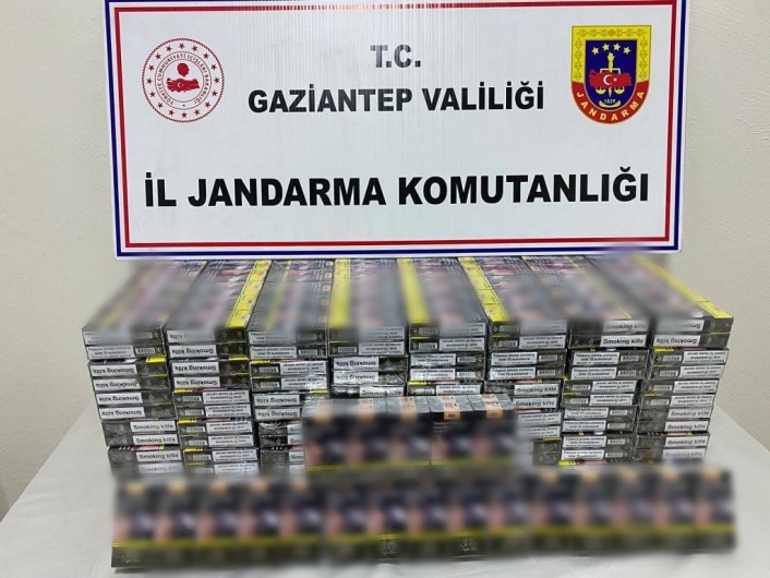 Gaziantep´te 330 bin TL´lik kaçak sigara operasyonu